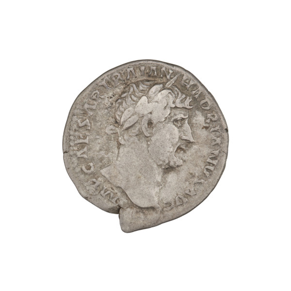 Denarius of Hadrian (76–138; Roman emperor 117–138), 119–122, Rome. Obverse: bust of Hadrian facing