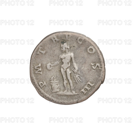 Denarius, Hadrian (76–138; Roman emperor 117–138). Obverse: bust of Hadrian right, laurel wreath in