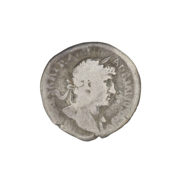 denarius, Hadrian (76–138; Roman emperor 117–138), Hilaritas (personification), laurel wreaths,