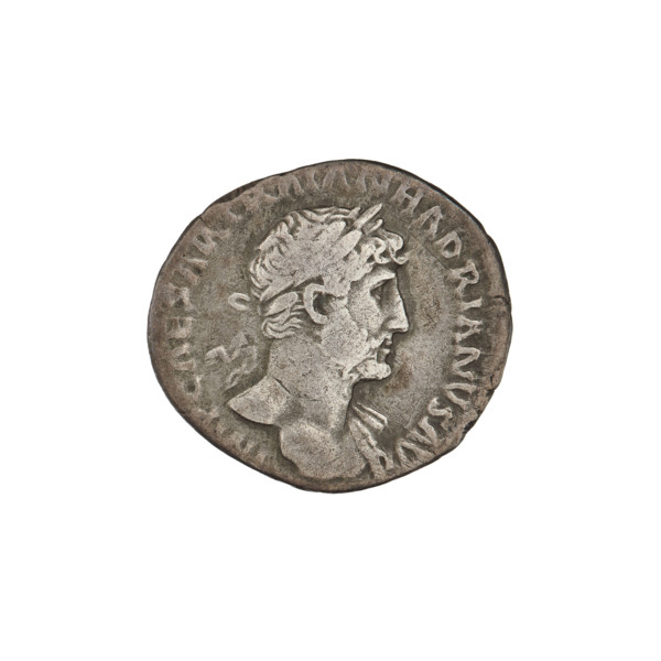 Denarius, Hadrian (76–138; Roman emperor 117–138). Obverse: Bust of Hadrian with laurel wreath