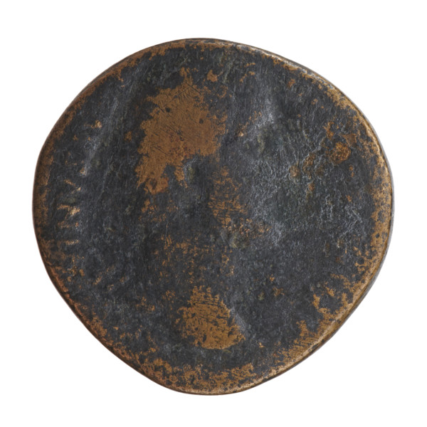 Sestertius, Antoninus Pius (86–161; Roman emperor 138–161), obverse: head of the emperor in a
