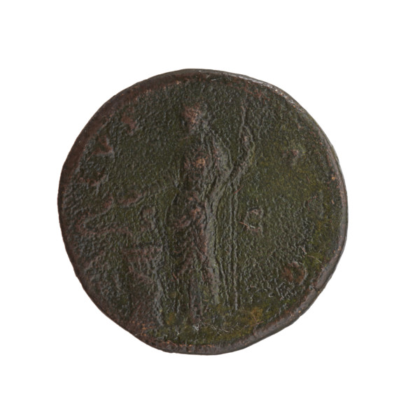 Sestertius, Antoninus Pius (86–161; Roman emperor 138–161), struck 140–144. Obverse: head of the