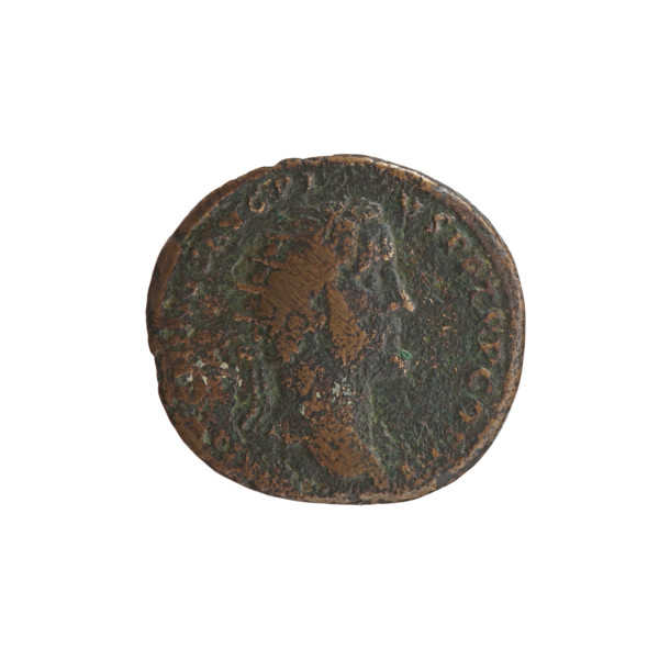 Dupondius, Antoninus Pius (86–161; Roman emperor 138–161), issuer: Antoninus Pius. Obverse: Head of