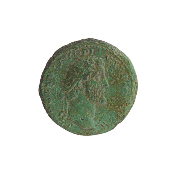Dupondius, Antoninus Pius (86–161; Roman emperor 138–161) (issuer). Obverse: Head of Antoninus Pius