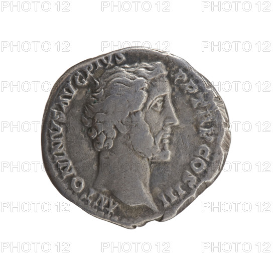 Denarius, Antoninus Pius (86–161; Roman emperor 138–161), issuer: Antoninus Pius. Obverse: Head of