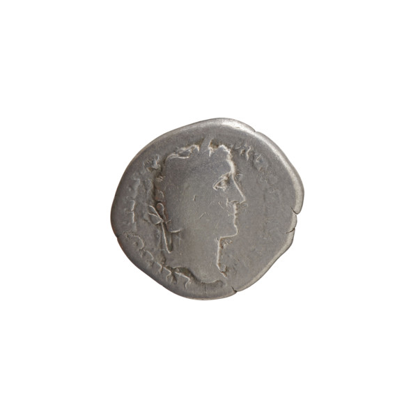 Denarius of Antoninus Pius (86–161; Roman emperor 138–161), personifications; obverse: head of