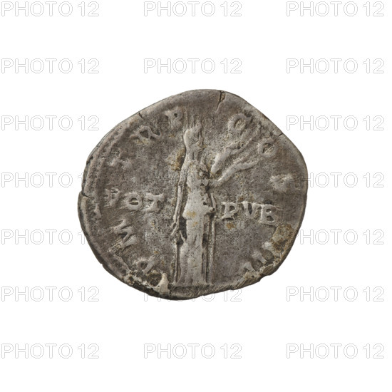 Denarius, Hadrian (76–138; Roman emperor 117–138). Obverse: bust of Hadrian with laurel wreath