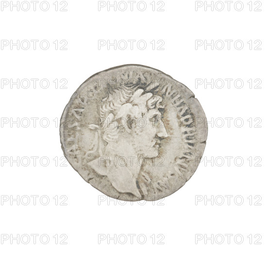 Denarius, Hadrian (76–138; Roman emperor 117–138). Obverse: Bust of Hadrian with laurel wreath