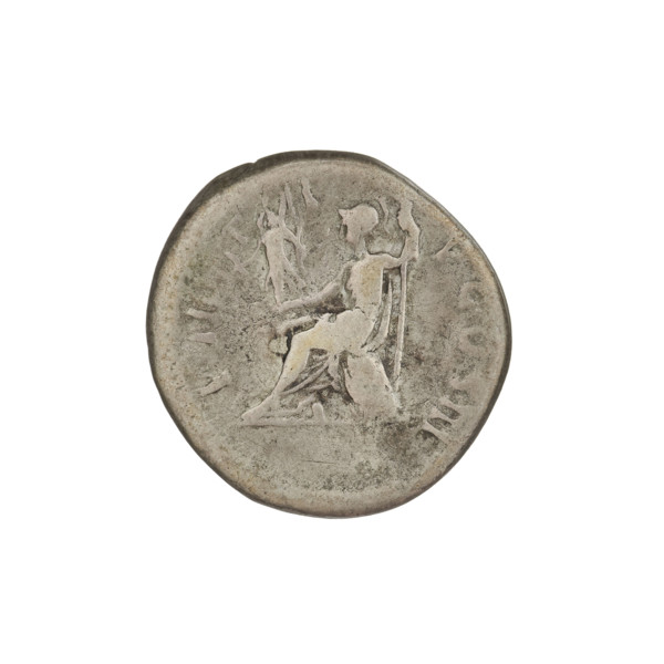 Denarius, Hadrian (76–138; Roman emperor 117–138). Obverse: Bust of Hadrian with laurel wreath
