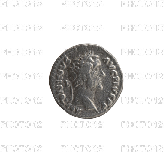 Denarius (forgery) of Antoninus Pius (86–161; Roman emperor 138–161). Obverse: Head of Antoninus