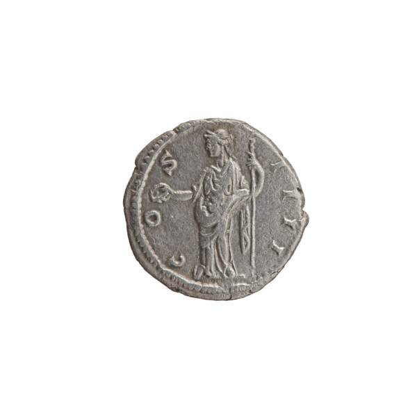Denarius of Antoninus Pius (r. 138–161). Obverse: Laureate head of Antoninus Pius facing right,