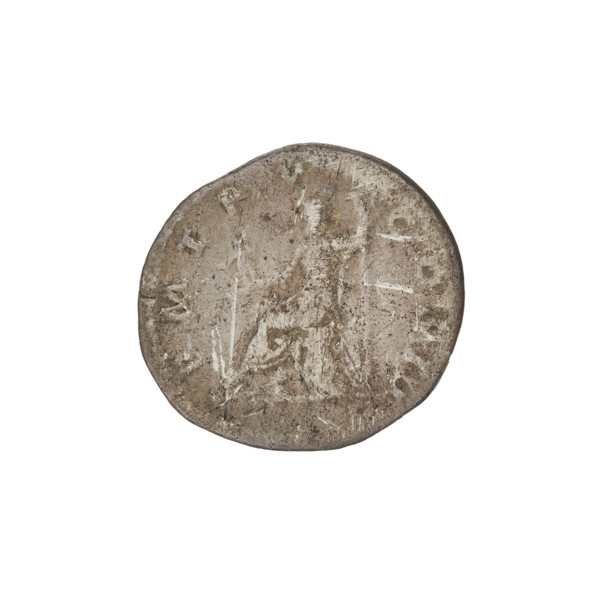 Denarius, Hadrian (76–138; Roman emperor 117–138). Obverse: Bust of Hadrian with laurel wreath