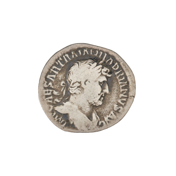 denarius, Hadrian (76–138; Roman emperor 117–138); Obv.: Bust of Hadrian with laurel wreath facing