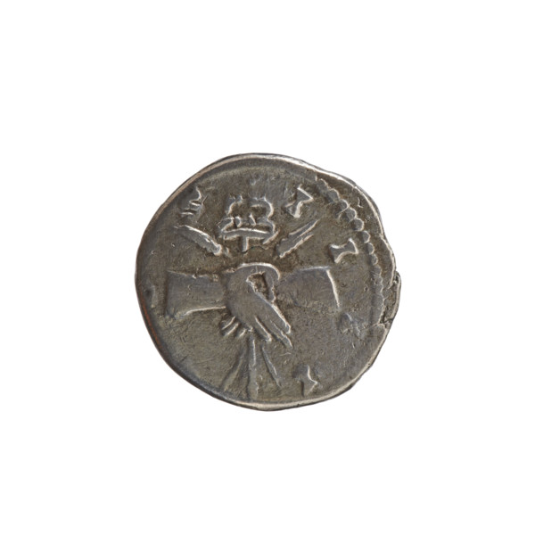 Denarius of Antoninus Pius (86–161; Roman emperor 138–161), c. 145–161. Obverse: Head of Antoninus