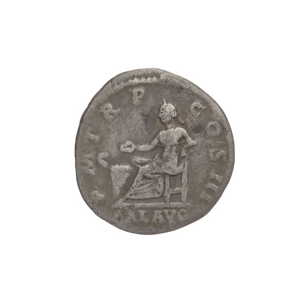 Denarius, Hadrian (76–138; Roman emperor 117–138). Obverse: Bust of Hadrian with laurel wreath