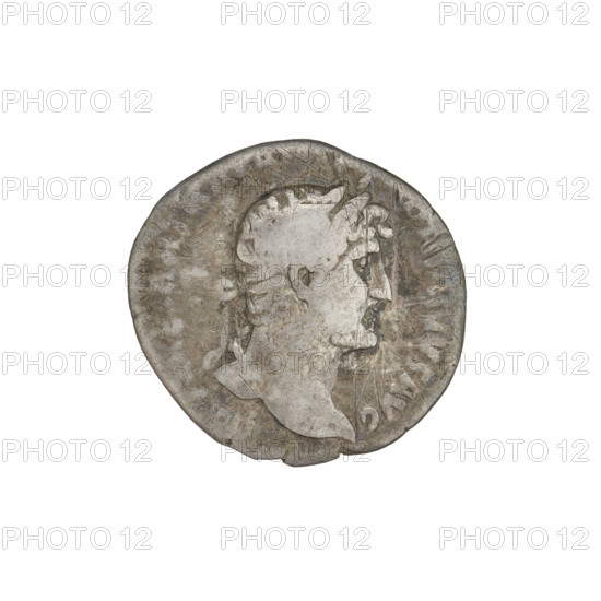 denarius, Hadrian (76–138; Roman emperor 117–138); Obverse: bust of Hadrian with laurel wreath