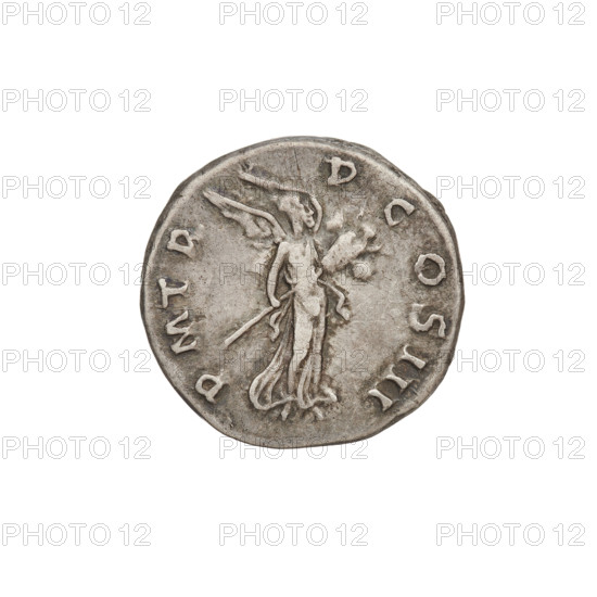 Denarius, Hadrian (76–138; Roman emperor 117–138). Obverse: Bust of Hadrian with laurel wreath