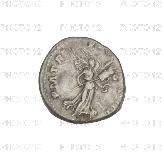Denarius, Hadrian (76–138; Roman emperor 117–138). Obverse: Bust of Hadrian with laurel wreath