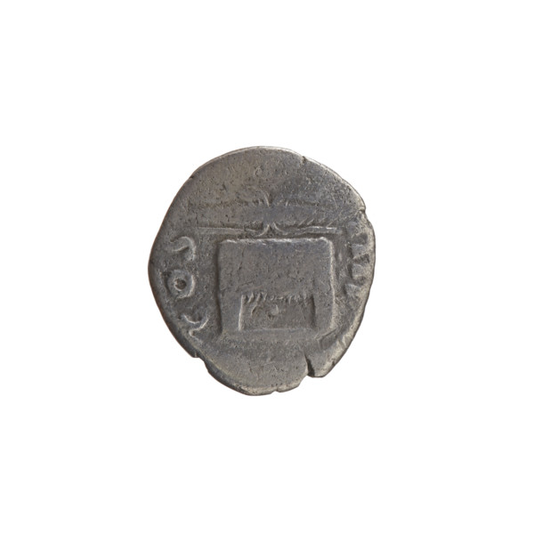 Denarius of Antoninus Pius (86–161; Roman emperor 138–161). Obverse: head of Antoninus Pius in a