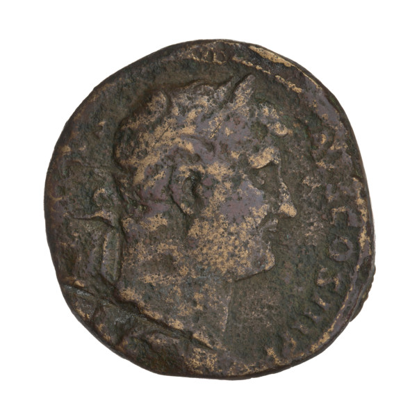 sestertius, Hadrian (76–138; Roman emperor 117–138), cornucopia, Felicitas (personification).