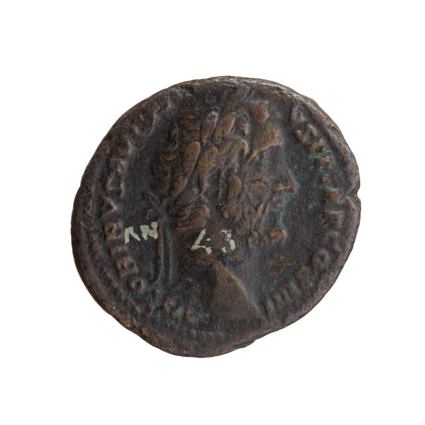 Antoninus Pius (86–161; Roman emperor 138–161), issuer. Obverse: Head of Antoninus Pius in a laurel