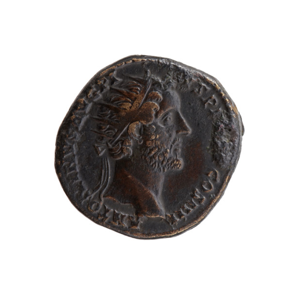 Dupondius of Antoninus Pius (86–161; Roman Emperor 138–161), issuer: Antoninus Pius — obverse: head