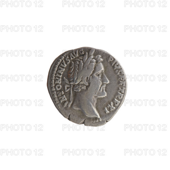 Denarius of Antoninus Pius (86–161; Roman emperor 138–161), 147–148 CE. Obverse: head of the
