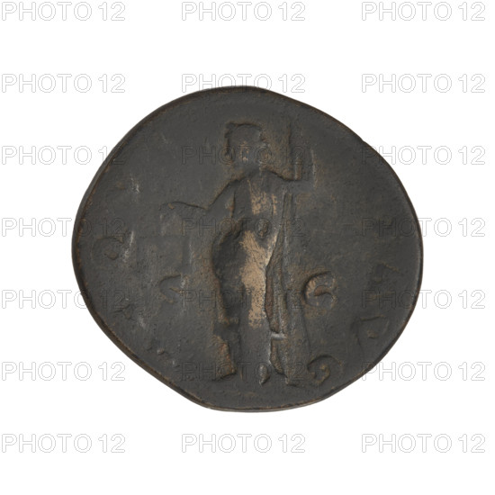 Hadrian (76–138; Roman emperor 117–138); obverse: head of Hadrian in laurel wreath facing right;