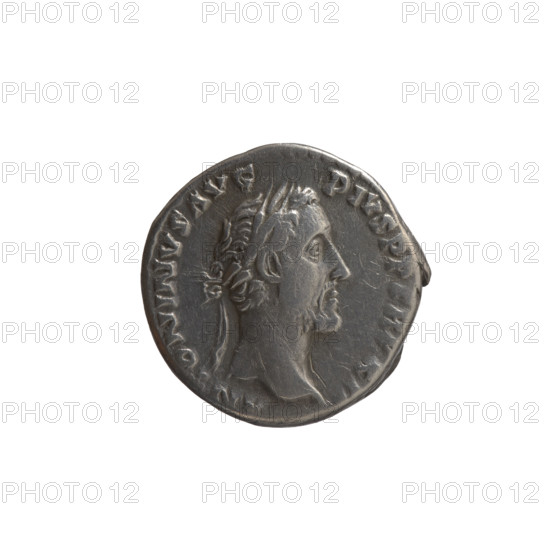 Denarius of Antoninus Pius (86–161; Roman emperor 138–161), c. 148–149. Obverse: Head of Antoninus