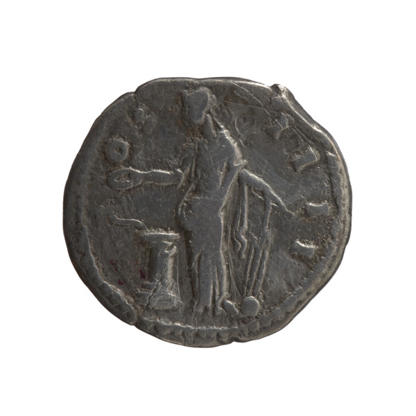 Denarius, Antoninus Pius (86–161; Roman emperor 138–161). Obverse: head of the emperor in a laurel