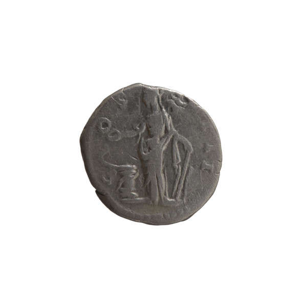 Denarius, Antoninus Pius (86–161; Roman emperor 138–161). Obverse: head of Antoninus Pius in a