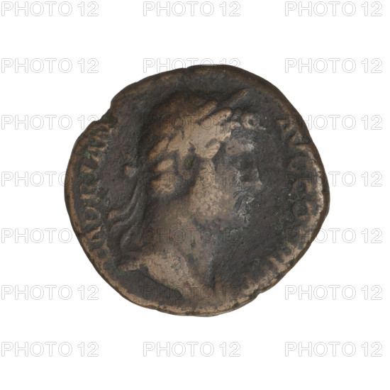 Hadrian (76–138; Roman Emperor 117–138). Coin (10.20 g), Rome, 134–138. Obverse: Bust of Hadrian