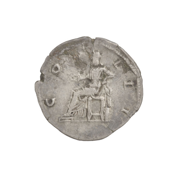 Denarius, Hadrian (76–138; Roman emperor 117–138). Obverse: head of Hadrian in laurel wreath facing