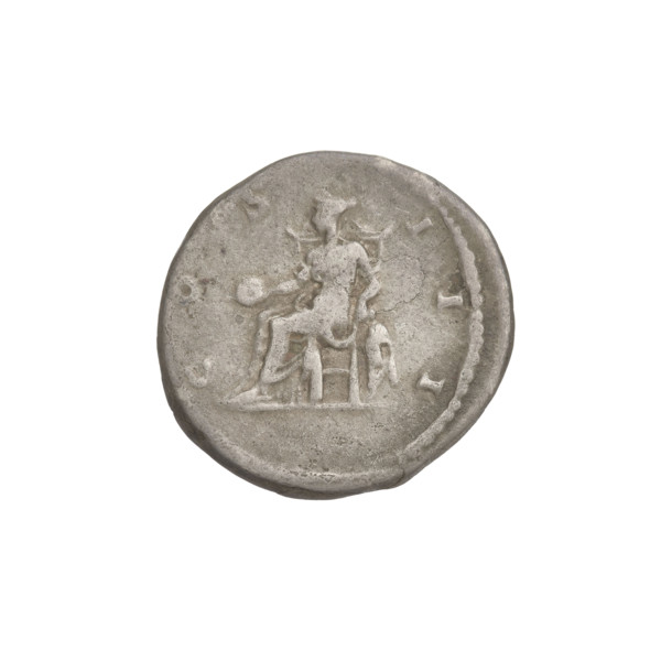 Denarius, Hadrian (76–138; Roman emperor 117–138). Obverse: head of Hadrian in laurel wreath facing