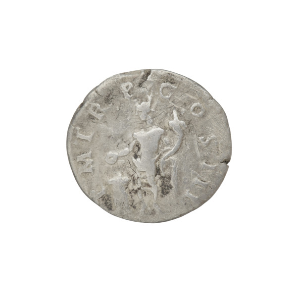 Denarius, Hadrian (76–138; Roman emperor 117–138). Obverse: head of Hadrian with laurel wreath