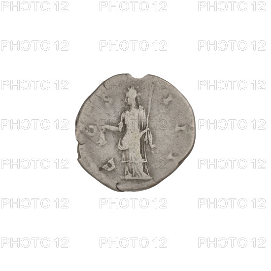 Denarius of Hadrian (76–138; Roman emperor 117–138). Obverse: head of Hadrian in laurel wreath