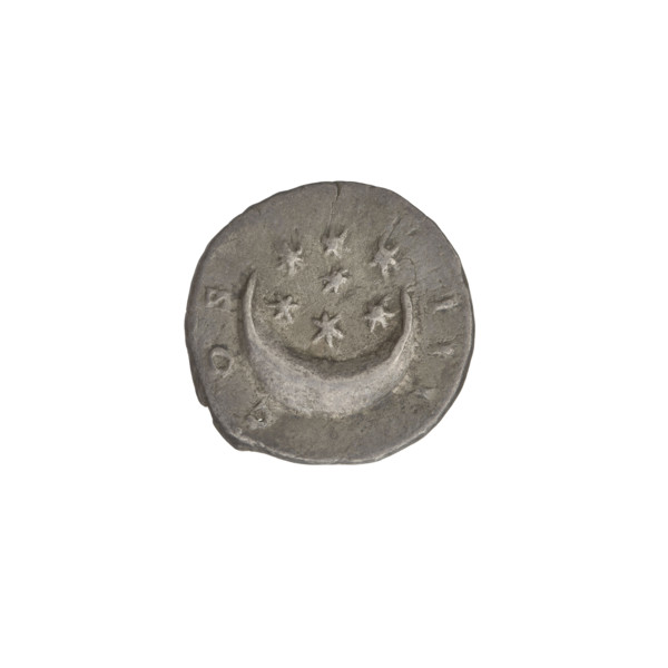 Denarius, Hadrian (76–138; Roman emperor 117–138). Obverse: head of Hadrian in laurel wreath facing