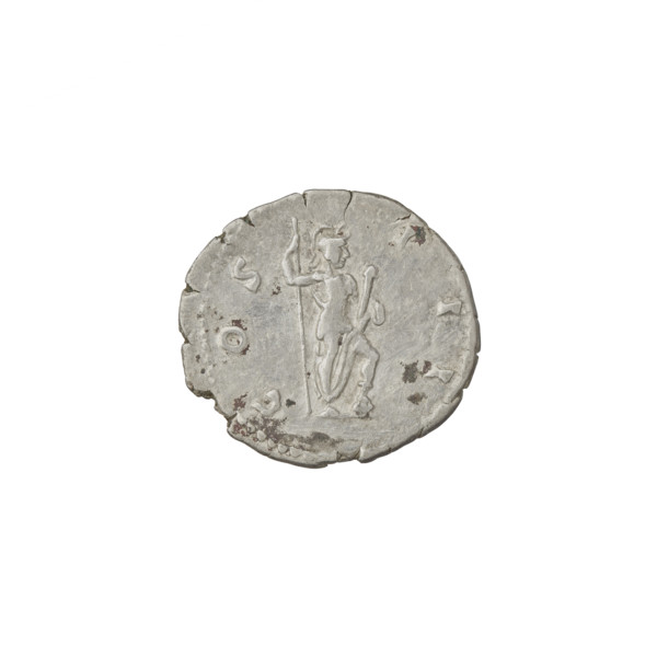 Denarius, Hadrian (76–138; Roman emperor 117–138). Obverse: head of Hadrian in laurel wreath facing