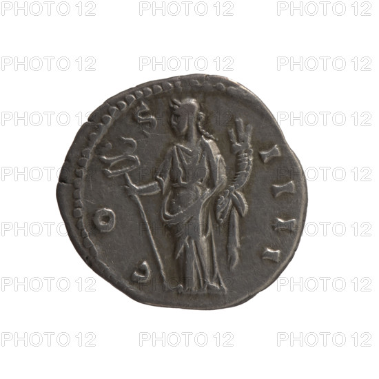 Denarius of Antoninus Pius (86–161; Roman emperor 138–161), 149–150. Obverse: Head of Antoninus