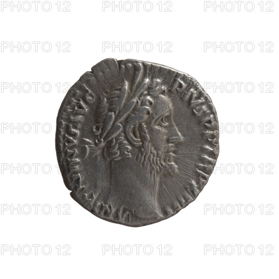 Denarius, Antoninus Pius (86–161; Roman emperor 138–161), issuer. Obverse: Head of Antoninus Pius