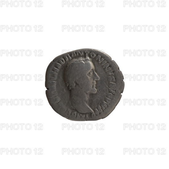 Denarius of Antoninus Pius (86–161; Roman emperor 138–161). Obverse: head of Antoninus Pius bare,