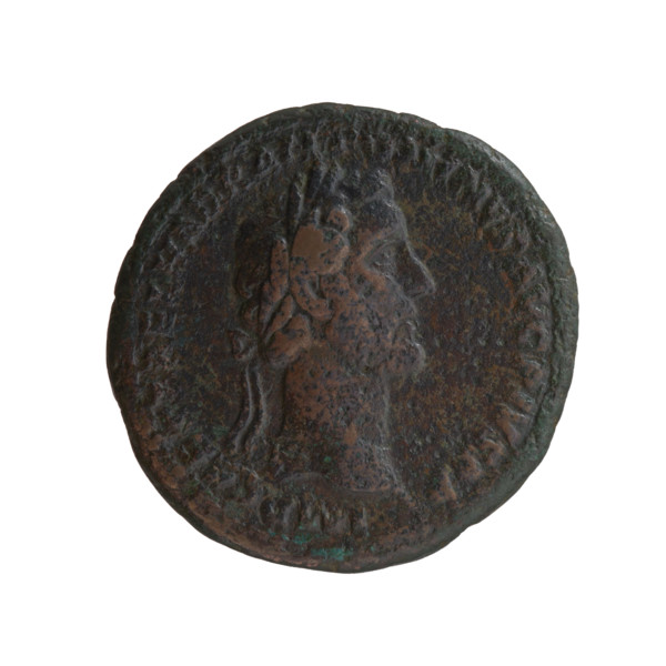 Antoninus Pius (86–161; Roman Emperor 138–161), issuer. Obverse: Head of Antoninus Pius in a laurel
