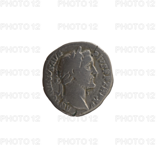 Denarius of Antoninus Pius (86–161; Roman emperor 138–161), c. 151–152, Rome. Obverse: Head of