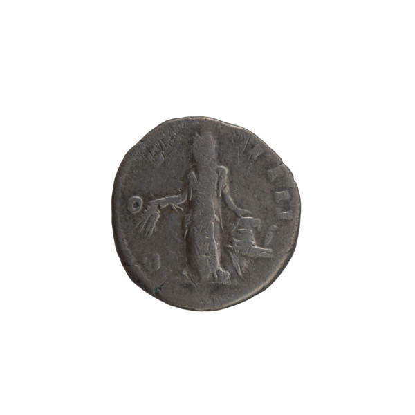 Denarius, Antoninus Pius (86–161; Roman emperor 138–161). Obverse: Head of Antoninus Pius in a