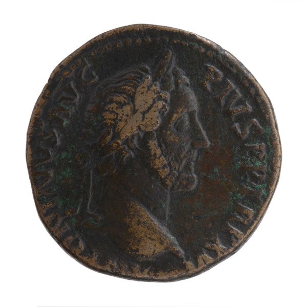 sestertius (forgery?), Antoninus Pius (86–161; Roman emperor 138–161), issuer: Antoninus Pius;