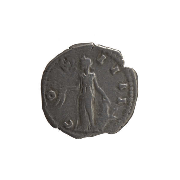 Denarius, Antoninus Pius (86–161; Roman emperor 138–161), issuer. Obverse: head of the emperor in a