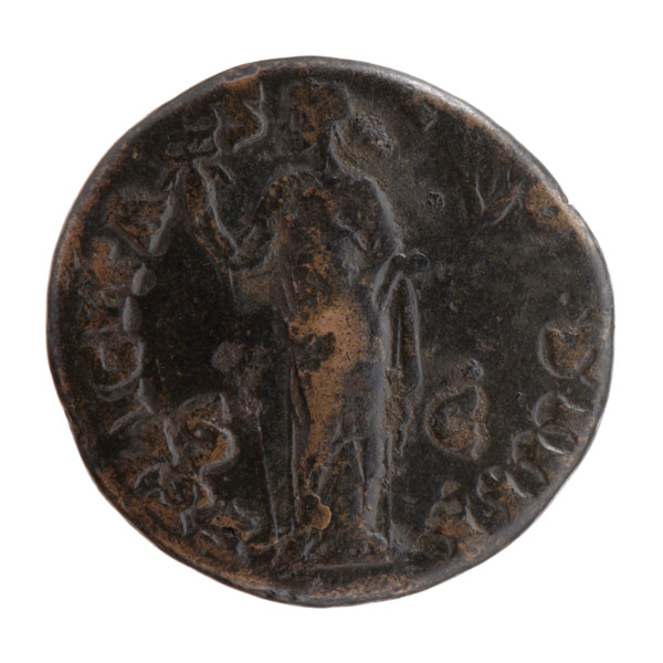 Antoninus Pius (86–161; Roman Emperor 138–161), issuer. Obverse: head of Antoninus Pius in a laurel