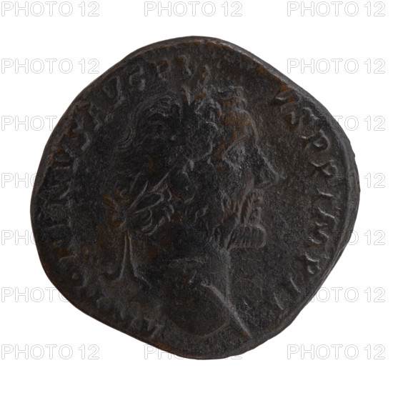 Sestertius, Antoninus Pius (86–161; Roman emperor 138–161), issuer: Antoninus Pius. Obverse: head