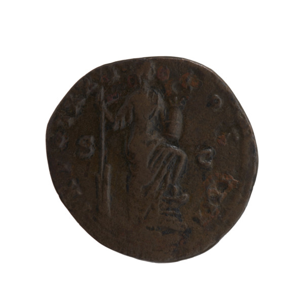 Dupondius of Antoninus Pius (86–161; Roman emperor 138–161), issuer: Antoninus Pius. Obverse: Head