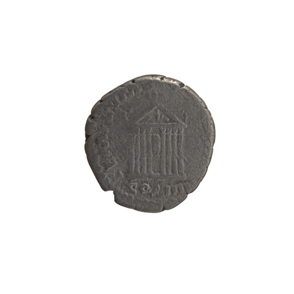 Denarius of Antoninus Pius (86–161; Roman emperor 138–161), obverse: head of the emperor in a
